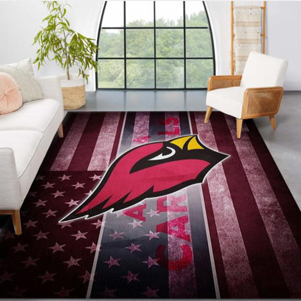 Arizona Cardinals Rug NFL Area Rug Bedroom Rug Indoor Rug Rectangle Carpet