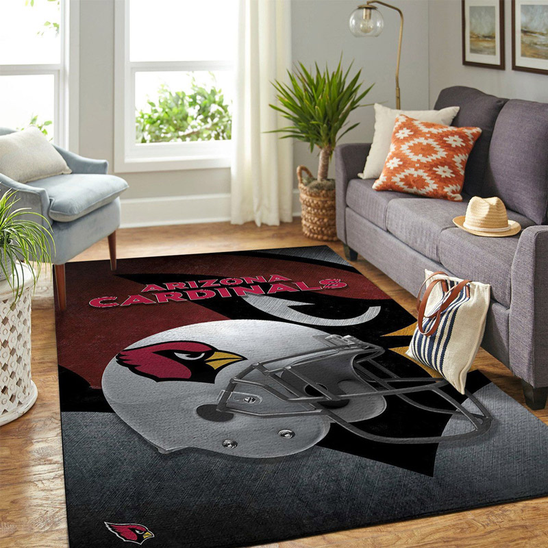 Arizona Cardinals Rug NFL Area Rug Bedroom Area Rug Indoor Indoor Rug Rectangle Carpet