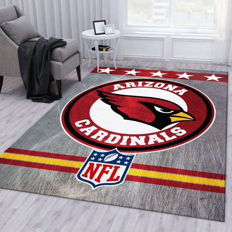 Arizona Cardinals Area Rug NFL Area Rug Bathroom Rugs Indoor Indoor Rug Rectangle Carpet