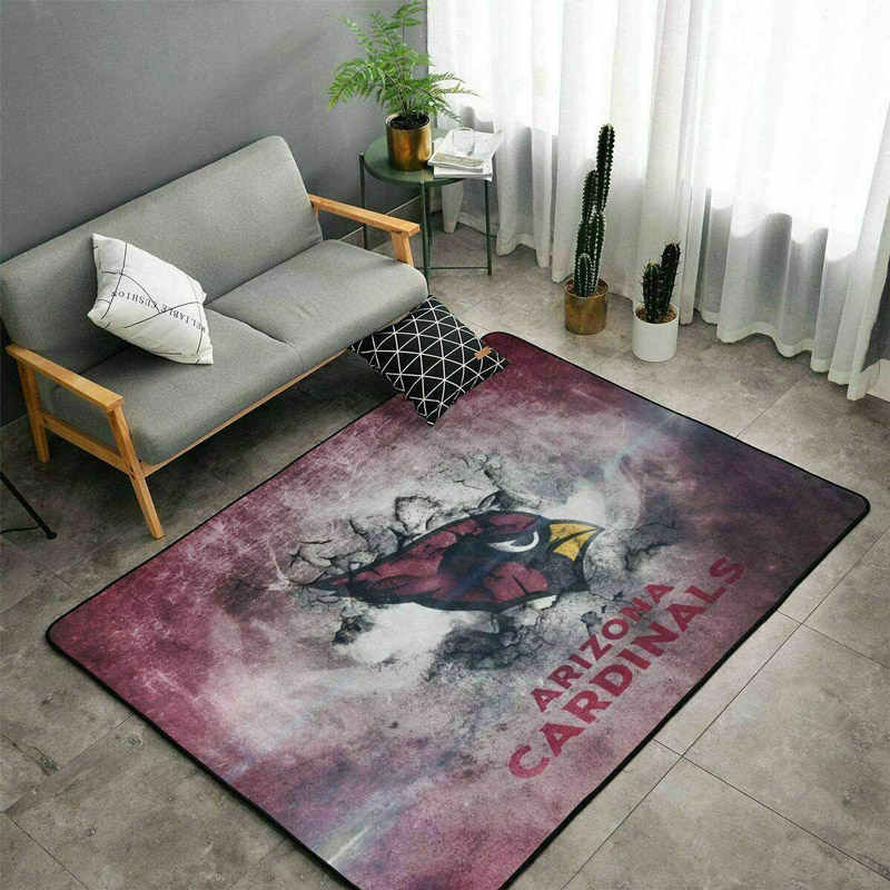 Arizona Cardinals Rug NFL Area Rug Dining Room Rugs Indoor Indoor Rugs Rectangle Carpet