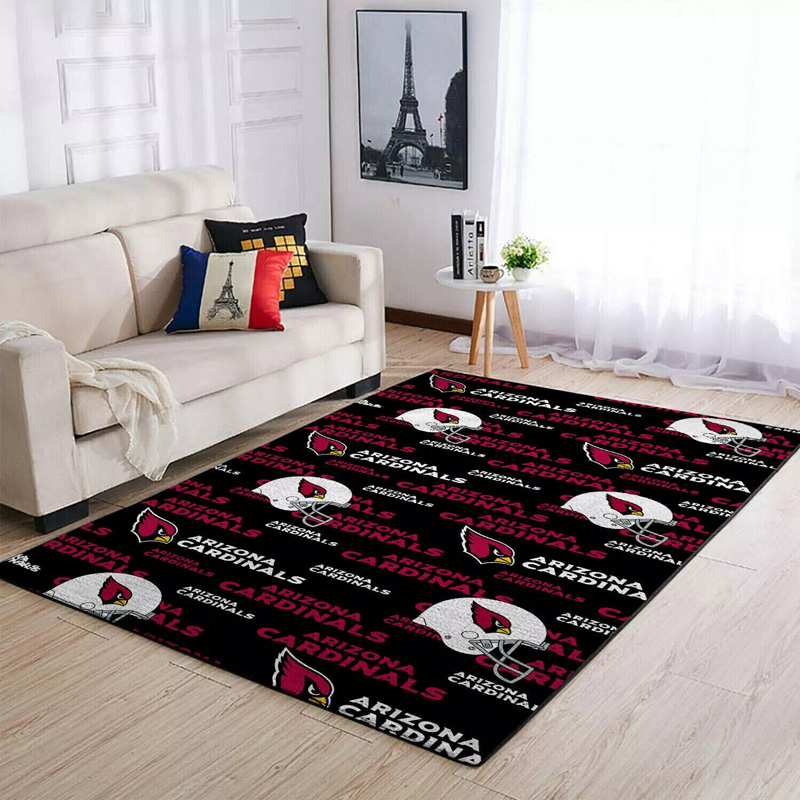 Arizona Cardinals Rug NFL Area Rug Bedroom Area Rug Indoor Rug Rectangle Carpet