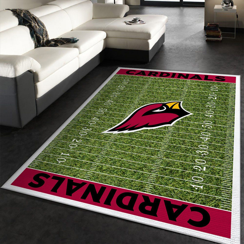 Arizona Cardinals Area Rug NFL Area Rug Dining Room Rug Indoor Indoor Rugs Rectangle Carpet