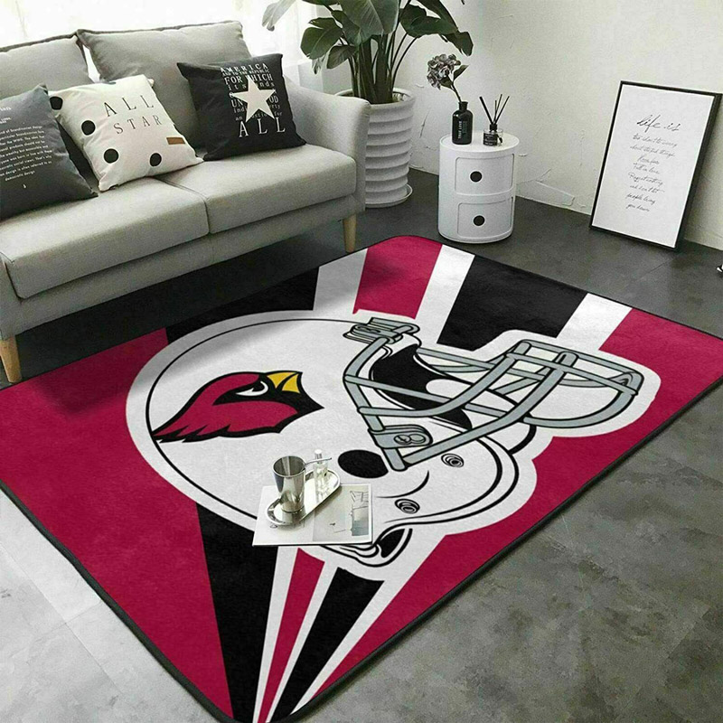 Arizona Cardinals Rug NFL Area Rug Living Room Area Rug Indoor Indoor Rugs Rectangle Carpet