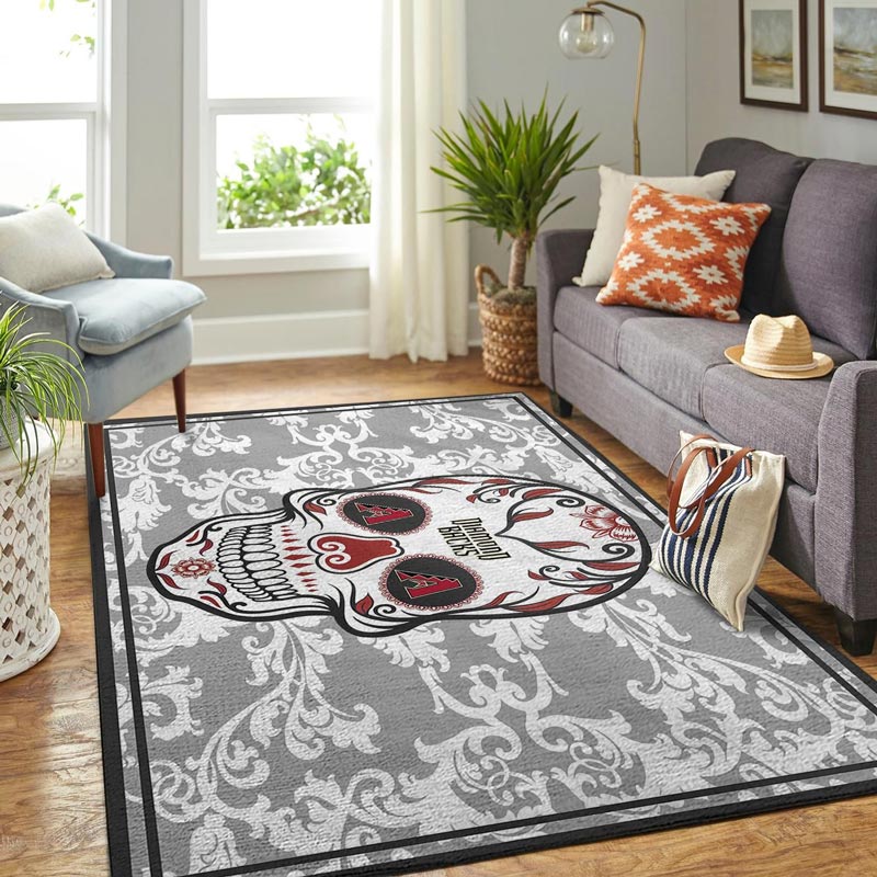 Arizona Diamondbacks Area Rug MLB Area Rug Living Room Rug Indoor Rugs Rectangle Carpet