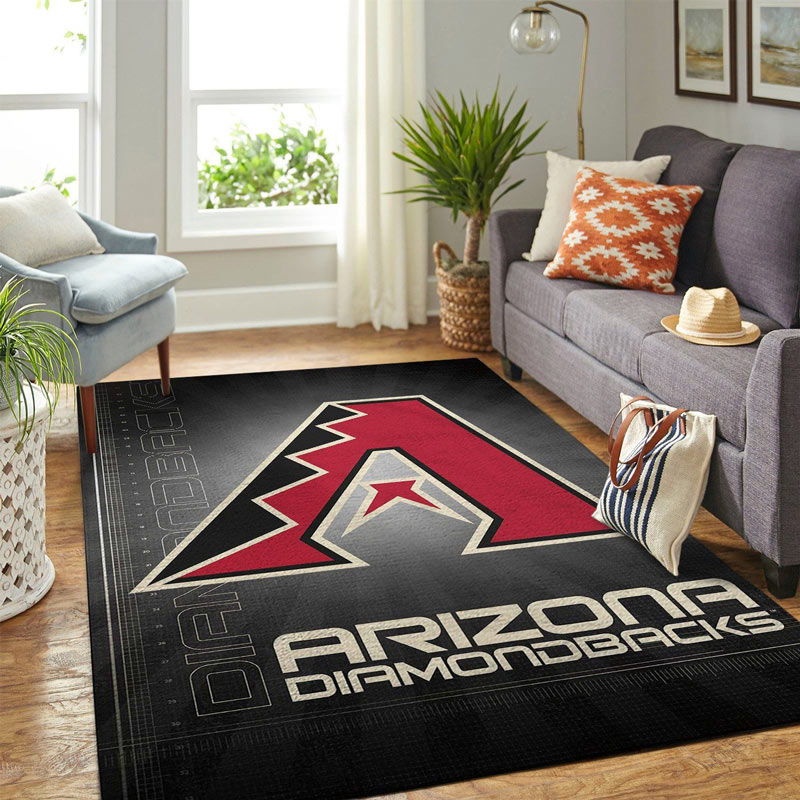 Arizona Diamondbacks Rug MLB Area Rug Bathroom Rugs Indoor Rug Rectangle Carpet