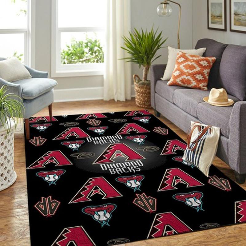 Arizona Diamondbacks Rug MLB Area Rug Living Room Rug Indoor Rugs Rectangle Carpet