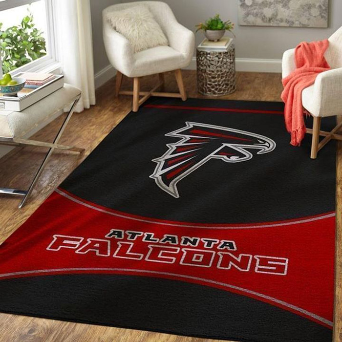Atlanta Falcon Area Rug NFL Area Rug Kitchen Rug Indoor Indoor Rug Rectangle Carpet