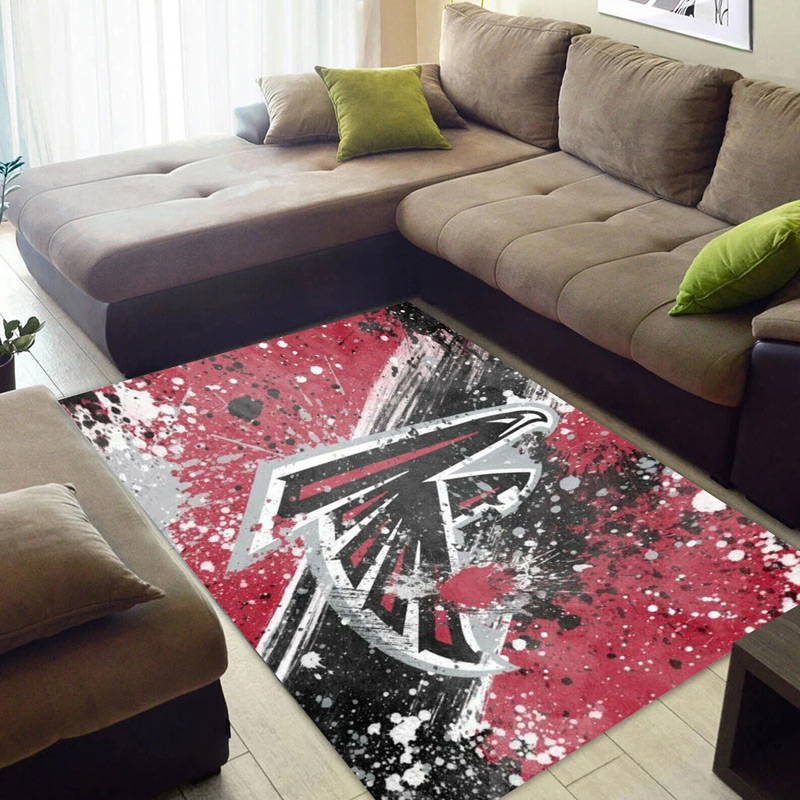 Atlanta Falcon Area Rug NFL Area Rug Dining Room Rug Indoor Indoor Rug Rectangle Carpet