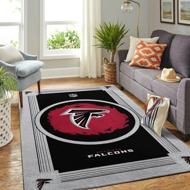 Atlanta Falcon Rug NFL Area Rug Bedroom Rug Indoor Indoor Rug Rectangle Carpet