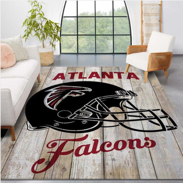 Atlanta Falcon Area Rug NFL Area Rug Living Room Rug Indoor Rugs Rectangle Carpet