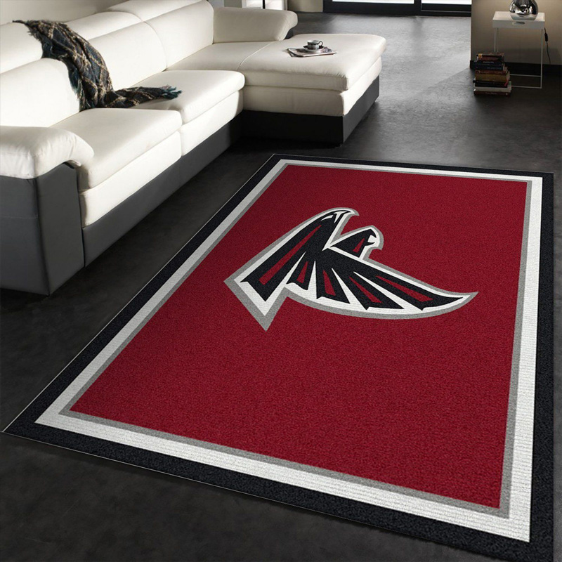 Atlanta Falcon Area Rug NFL Area Rug Dining Room Rugs Indoor Rug Rectangle Carpet