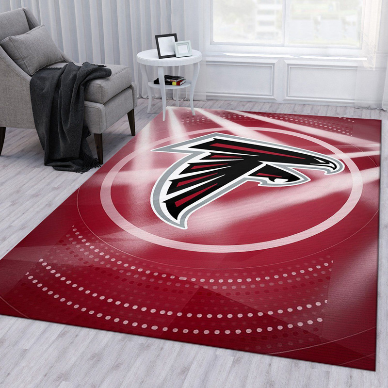 Atlanta Falcon Area Rug NFL Area Rug Living Room Rug Indoor Indoor Rugs Rectangle Carpet