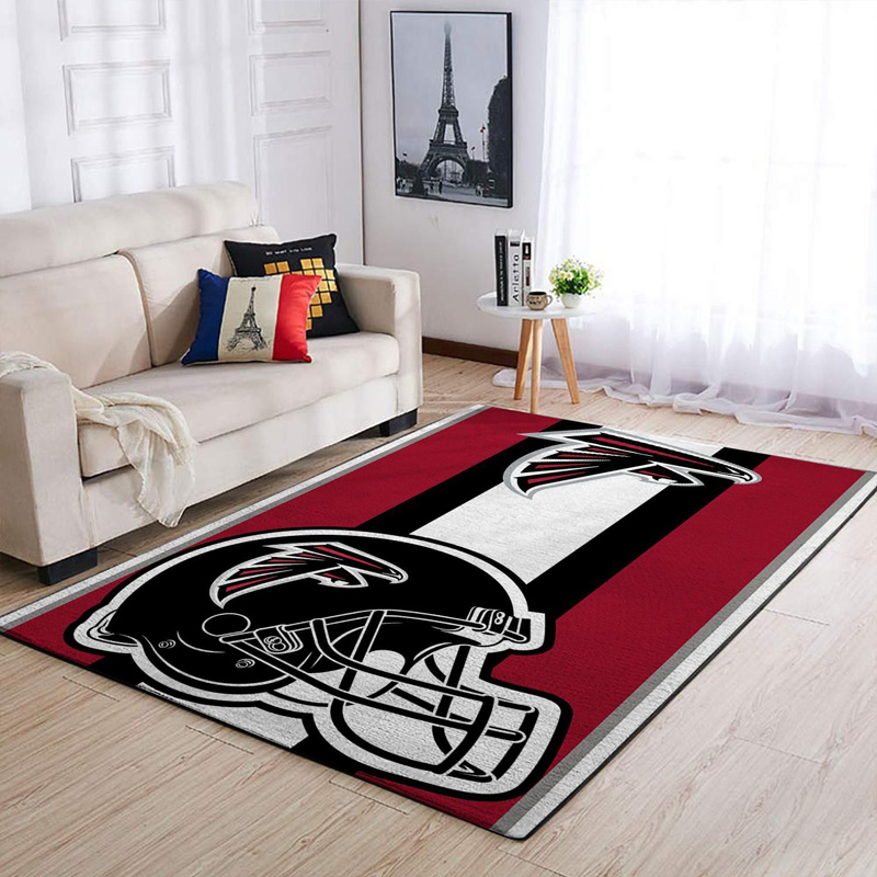 Atlanta Falcon Area Rug NFL Area Rug Bedroom Area Rug Indoor Rug Rectangle Carpet