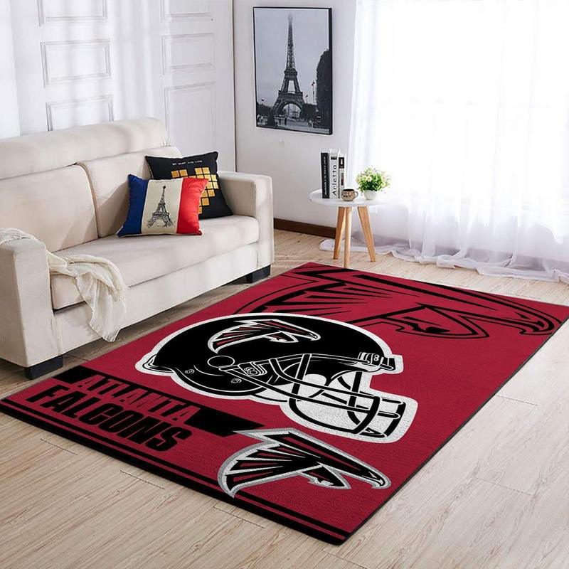 Atlanta Falcon Area Rug NFL Area Rug Bedroom Area Rug Indoor Rug Rectangle Carpet