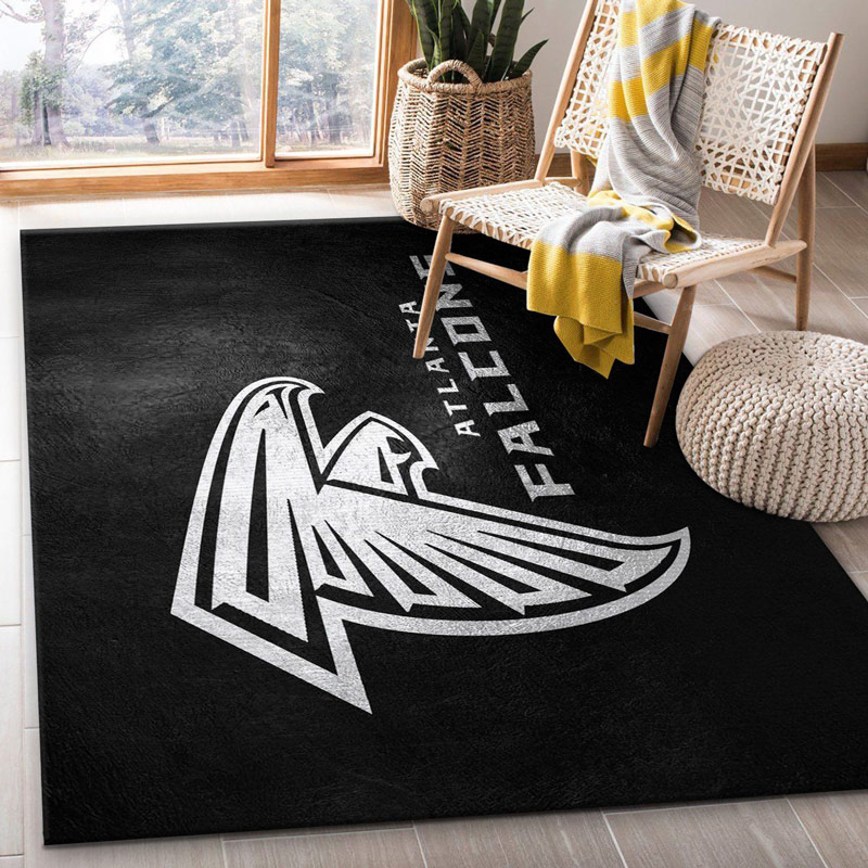 Atlanta Falcon Rug NFL Area Rug Dining Room Rugs Indoor Rug Rectangle Carpet