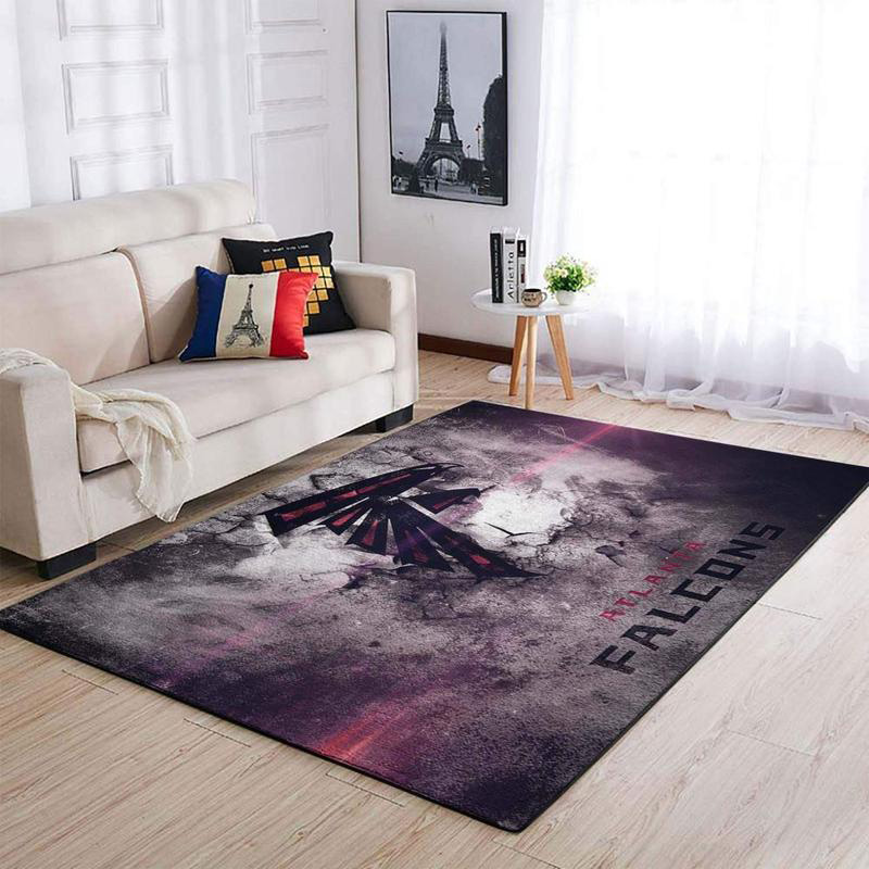 Atlanta Falcon Area Rug NFL Area Rug Dining Room Rugs Indoor Indoor Rug Rectangle Carpet