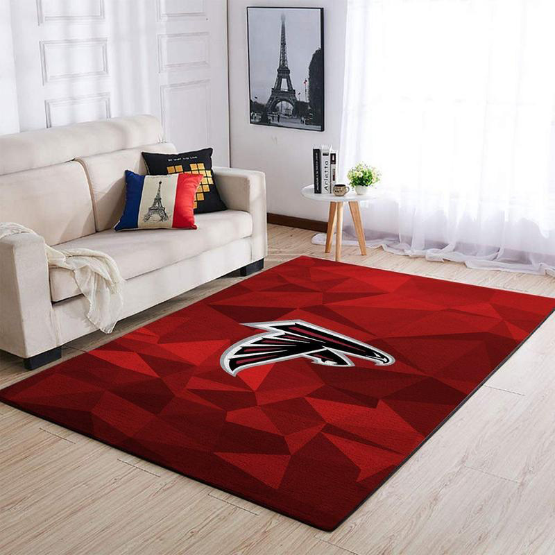 Atlanta Falcon Area Rug NFL Area Rug Living Room Area Rug Indoor Rug Rectangle Carpet