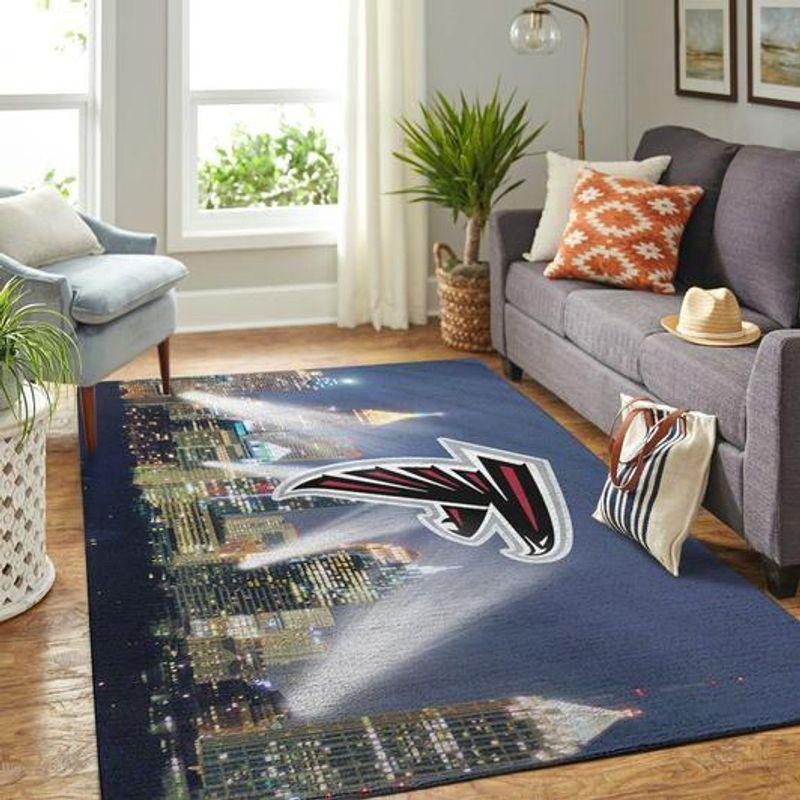Atlanta Falcon Area Rug NFL Area Rug Bedroom Area Rug Indoor Indoor Rug Rectangle Carpet