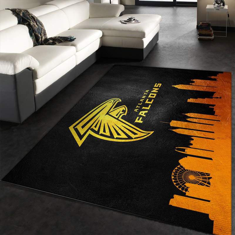 Atlanta Falcon Rug NFL Area Rug Bathroom Rugs Indoor Indoor Rug Rectangle Carpet