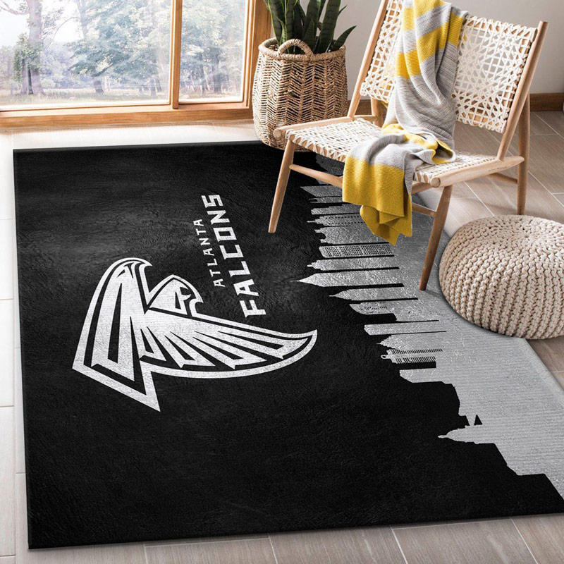 Atlanta Falcon Rug NFL Area Rug Bathroom Rug Indoor Rugs Rectangle Carpet