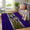 Baltimore Ravens Area Rug NFL Area Rug Dining Room Rug Indoor Rug Rectangle Carpet 4 baltimore ravens area rug bathroom rug floor rug regtangle carpet home decor ver 143