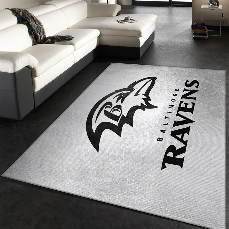 Baltimore Ravens Rug NFL Area Rug Bedroom Rug Indoor Rug Rectangle Carpet