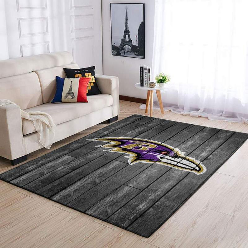Baltimore Ravens Rug NFL Area Rug Bedroom Rug Indoor Indoor Rugs Rectangle Carpet