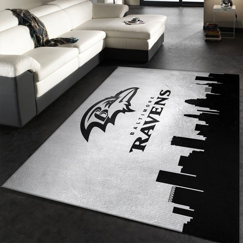Baltimore Ravens Rug NFL Area Rug Dining Room Rugs Indoor Indoor Rugs Rectangle Carpet