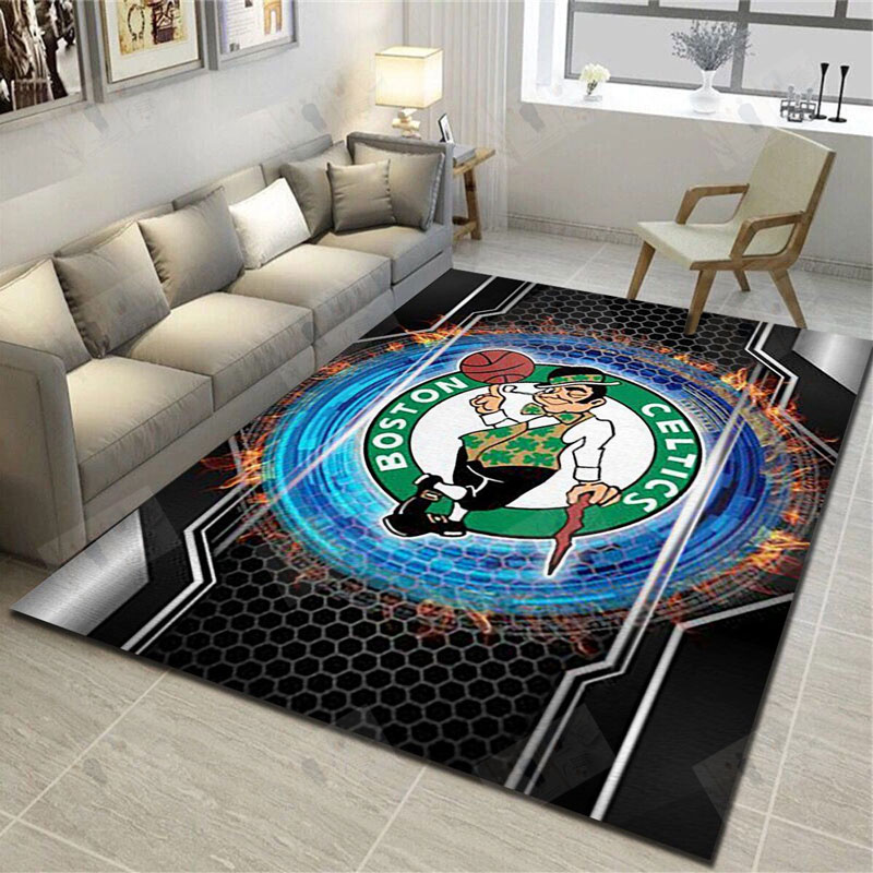 Boston Celtics Area Rug NBA Area Rug Kitchen Rug Indoor Rugs Rectangle Carpet