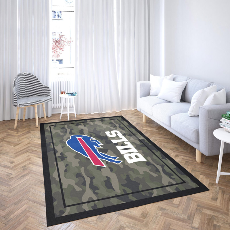Buffalo Bills Rug NFL Area Rug Bathroom Rugs Indoor Rugs Rectangle Carpet