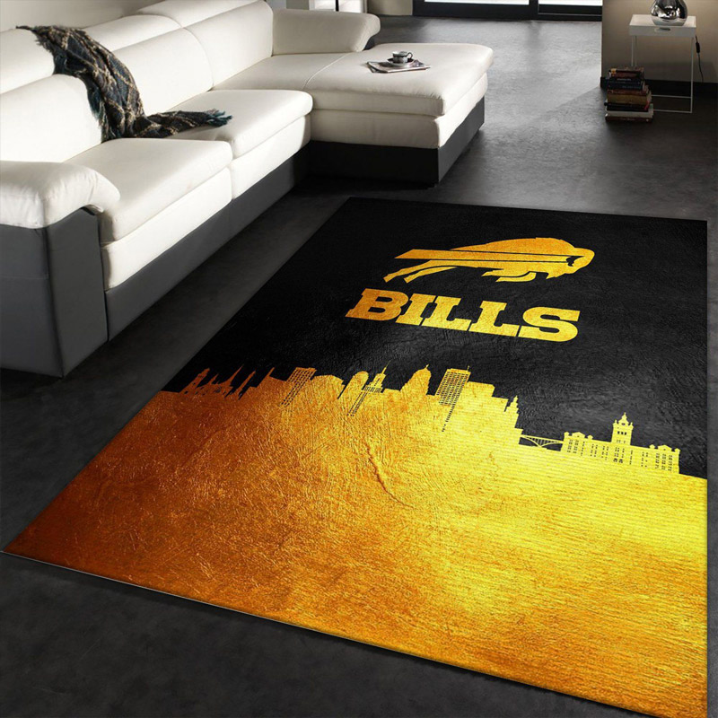 Buffalo Bills Area Rug NFL Area Rug Living Room Area Rug Indoor Rug Rectangle Carpet