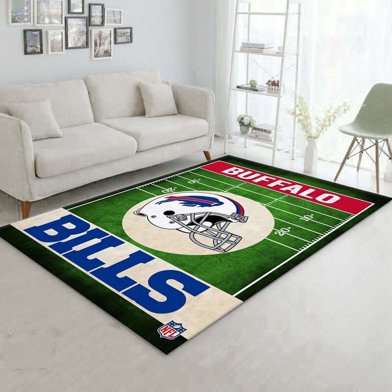 Buffalo Bills Area Rug NFL Area Rug Living Room Rug Indoor Rug Rectangle Carpet