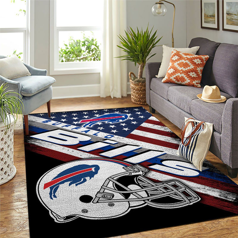 Buffalo Bills Rug NFL Area Rug Bedroom Rug Indoor Rug Rectangle Carpet