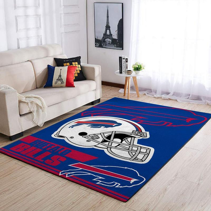 Buffalo Bills Rug NFL Area Rug Bathroom Rugs Indoor Rugs Rectangle Carpet