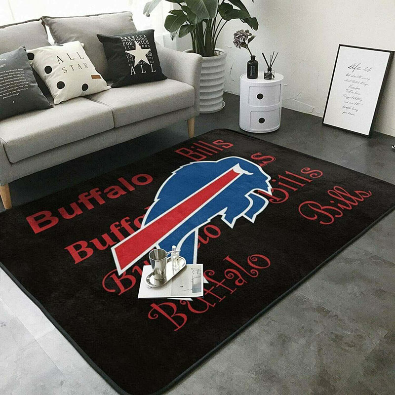 Buffalo Bills Rug NFL Area Rug Living Room Area Rug Indoor Rug Rectangle Carpet
