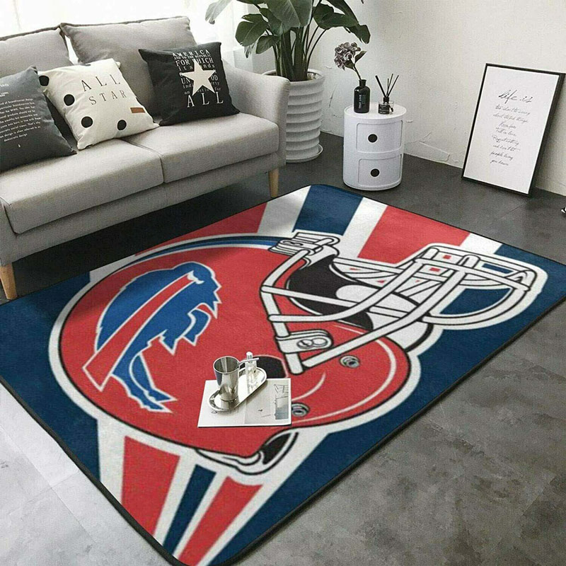 Buffalo Bills Area Rug NFL Area Rug Bedroom Rug Indoor Indoor Rug Rectangle Carpet