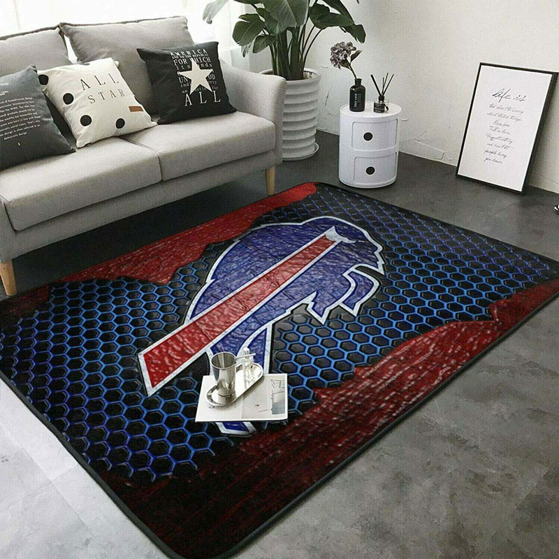 Buffalo Bills Rug NFL Area Rug Kitchen Rug Indoor Rug Rectangle Carpet