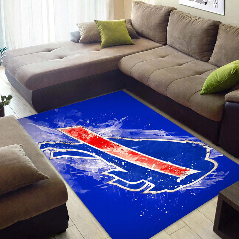 Buffalo Bills Area Rug NFL Area Rug Living Room Area Rug Indoor Rug Rectangle Carpet