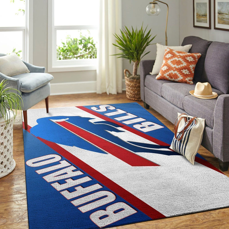 Buffalo Bills Area Rug NFL Area Rug Dining Room Rug Indoor Indoor Rugs Rectangle Carpet