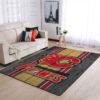 calgary flames rug living room carpet regtangle carpet floor decor home decor ver 75