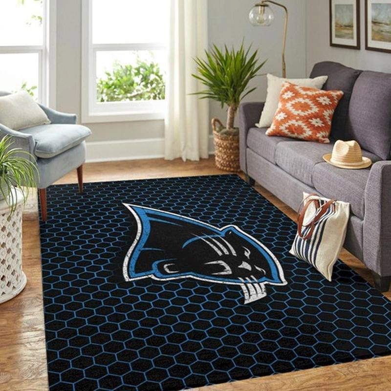 Carolina Panthers Area Rug NFL Area Rug Kitchen Rug Indoor Rug Rectangle Carpet