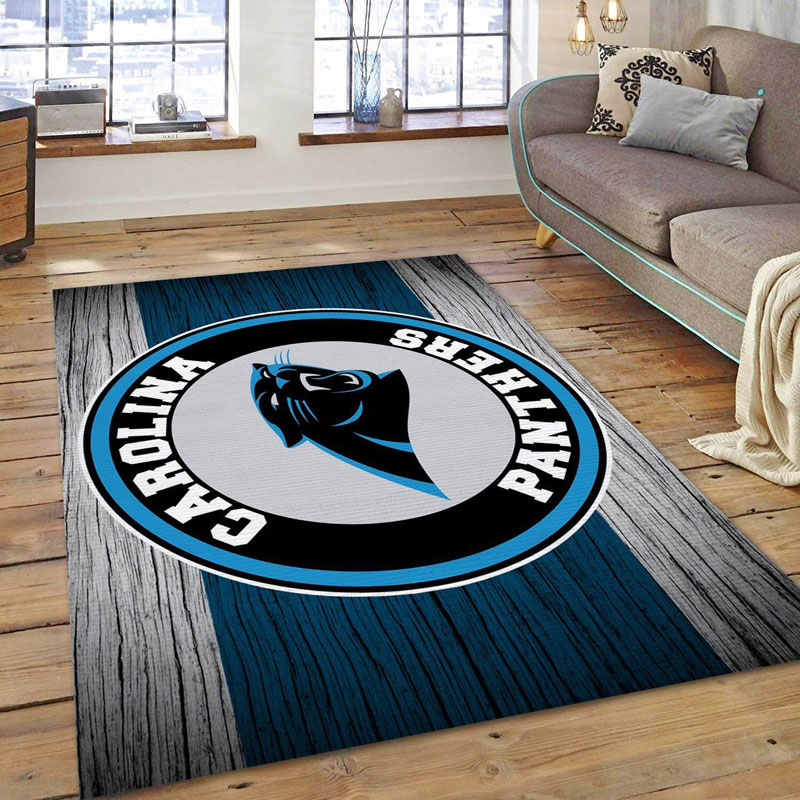 Carolina Panthers Rug NFL Area Rug Living Room Rug Indoor Indoor Rugs Rectangle Carpet