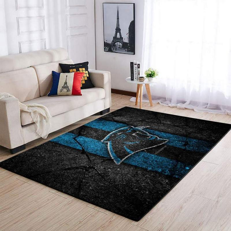 Carolina Panthers Area Rug NFL Area Rug Bathroom Rugs Indoor Indoor Rug Rectangle Carpet