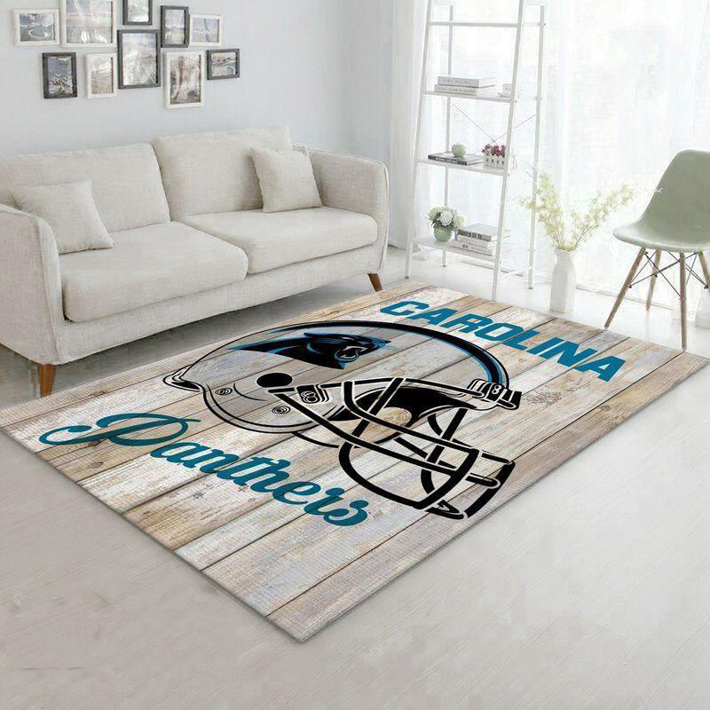 Carolina Panthers Area Rug NFL Area Rug Living Room Rug Indoor Rugs Rectangle Carpet