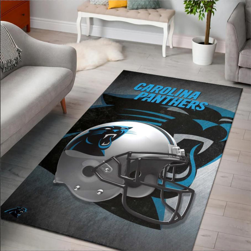 Carolina Panthers Rug NFL Area Rug Living Room Area Rug Indoor Indoor Rugs Rectangle Carpet