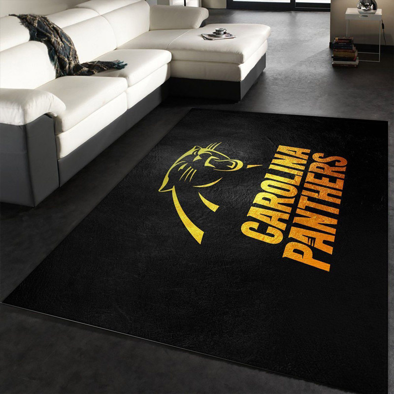 Carolina Panthers Area Rug NFL Area Rug Kitchen Rug Indoor Indoor Rugs Rectangle Carpet