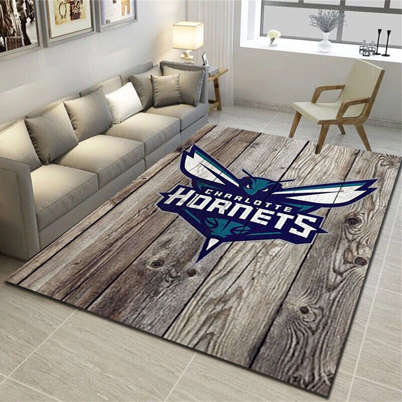 Charlotte Hornets Area Rug NBA Area Rug Living Room Area Rug Indoor Rugs Rectangle Carpet