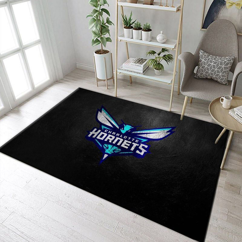 Charlotte Hornets Rug NBA Area Rug Bedroom Area Rug Indoor Rugs Rectangle Carpet
