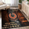 chicago bears area rug bath rug floor rug regtangle carpet home decor ver 367