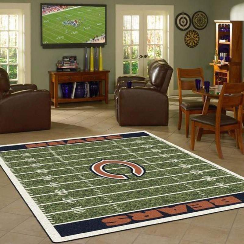 Chicago Bears Area Rug NFL Area Rug Bathroom Rug Indoor Rugs Rectangle Carpet